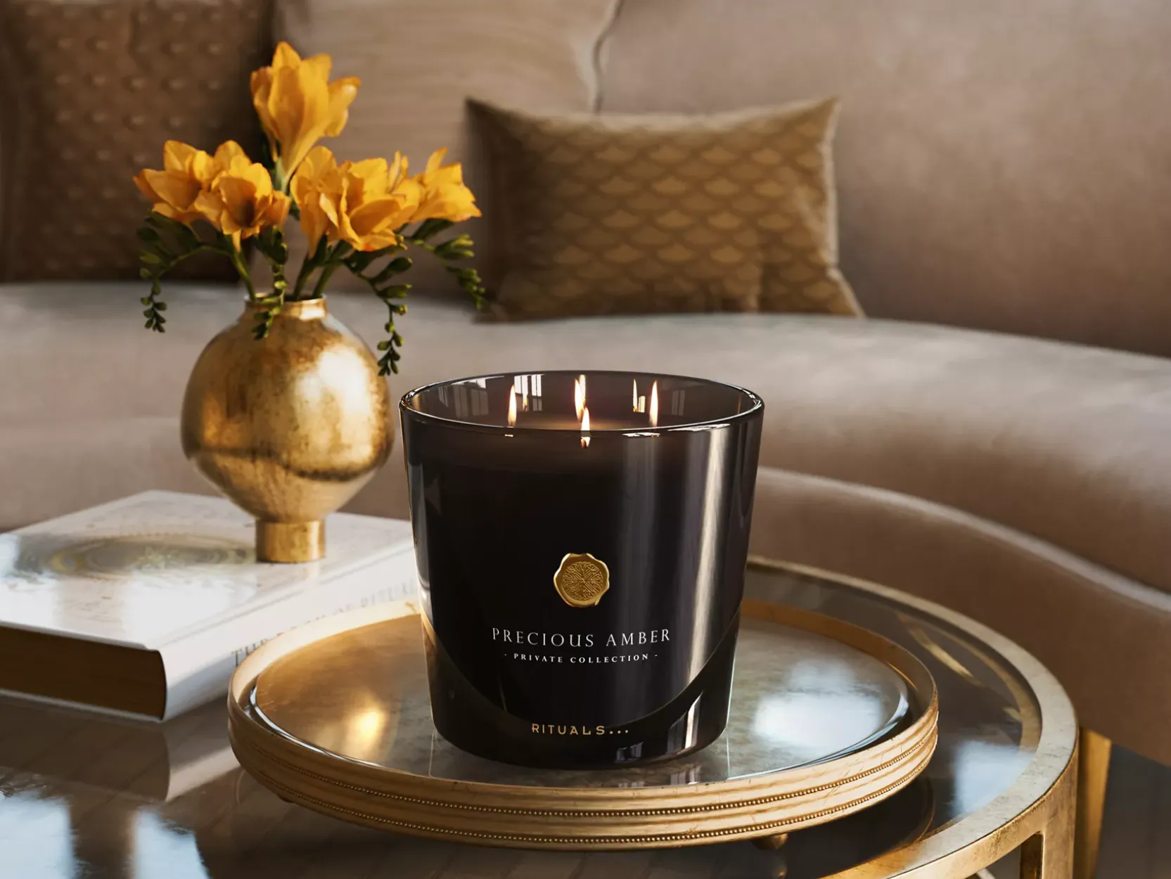 Large Precious Amber Scented Candle|Rituals Online